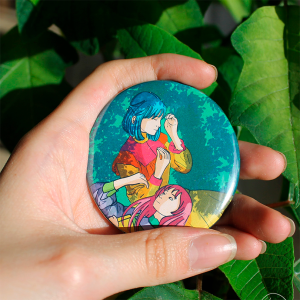 Botón Amigas en el Prado